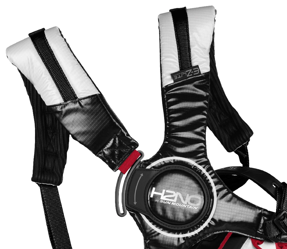 Sun Mountain H2no Lite 2022 Stand Bag White/Black/Red 3 Sun Mountain H2no Lite 2022 Stand Bag White/Black/Red - Image 3