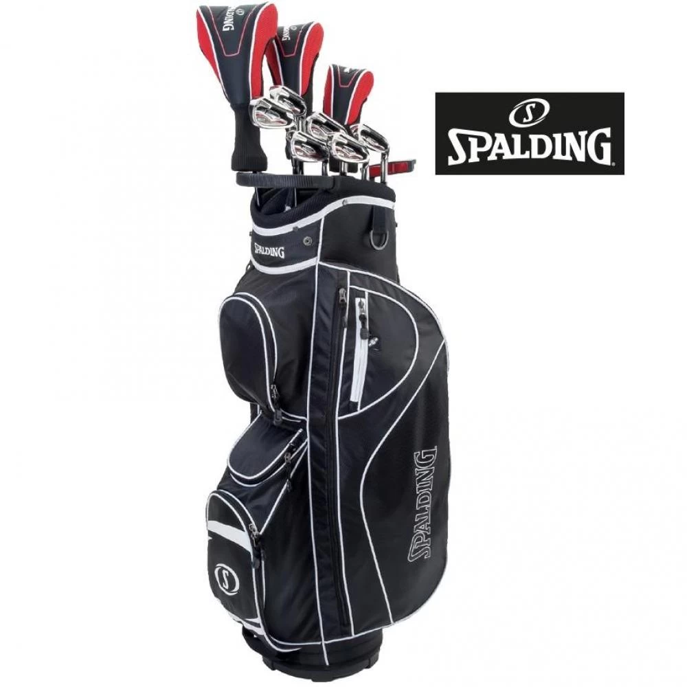 Spalding SX35 Golf Package Set Mens Graphite +1 Inch Longer (Cart Bag) 1 Spalding SX35 Golf Package Set Mens Graphite +1 Inch Longer (Cart Bag)