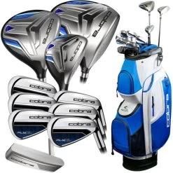 Cobra Fly XL Golf 11 Piece Package Set Graphite Irons (Cart Bag)