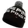 Ping Logo Bobble Hat Black/White