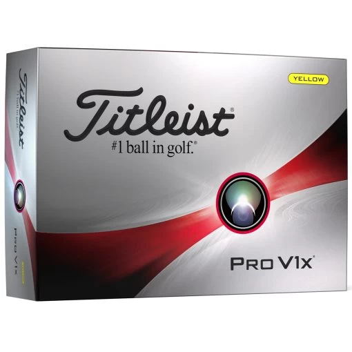 Titleist Pro V1x Yellow Golf Balls 2023 -Golf Pro Shop prov1xyel