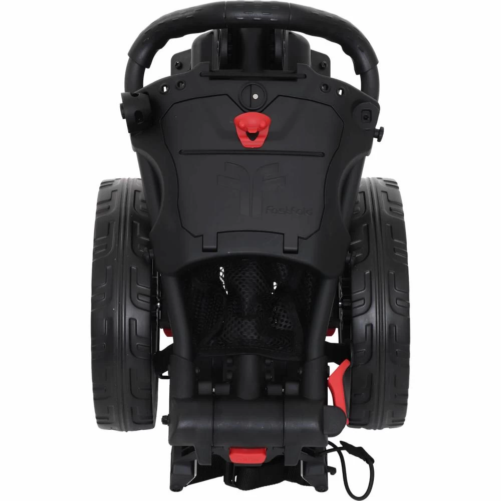 Fastfold Square Golf Cart Trolley Red 3 Fastfold Square Golf Cart Trolley Red - Image 3