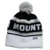 Sun Mountain Knitted Bobble Hat White Black