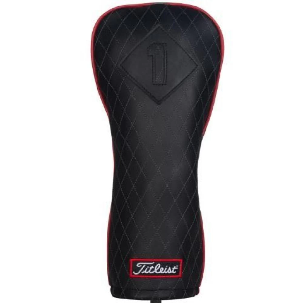 Titleist Leather Driver Head Cover Jet Black 1 Titleist Leather Driver Head Cover Jet Black