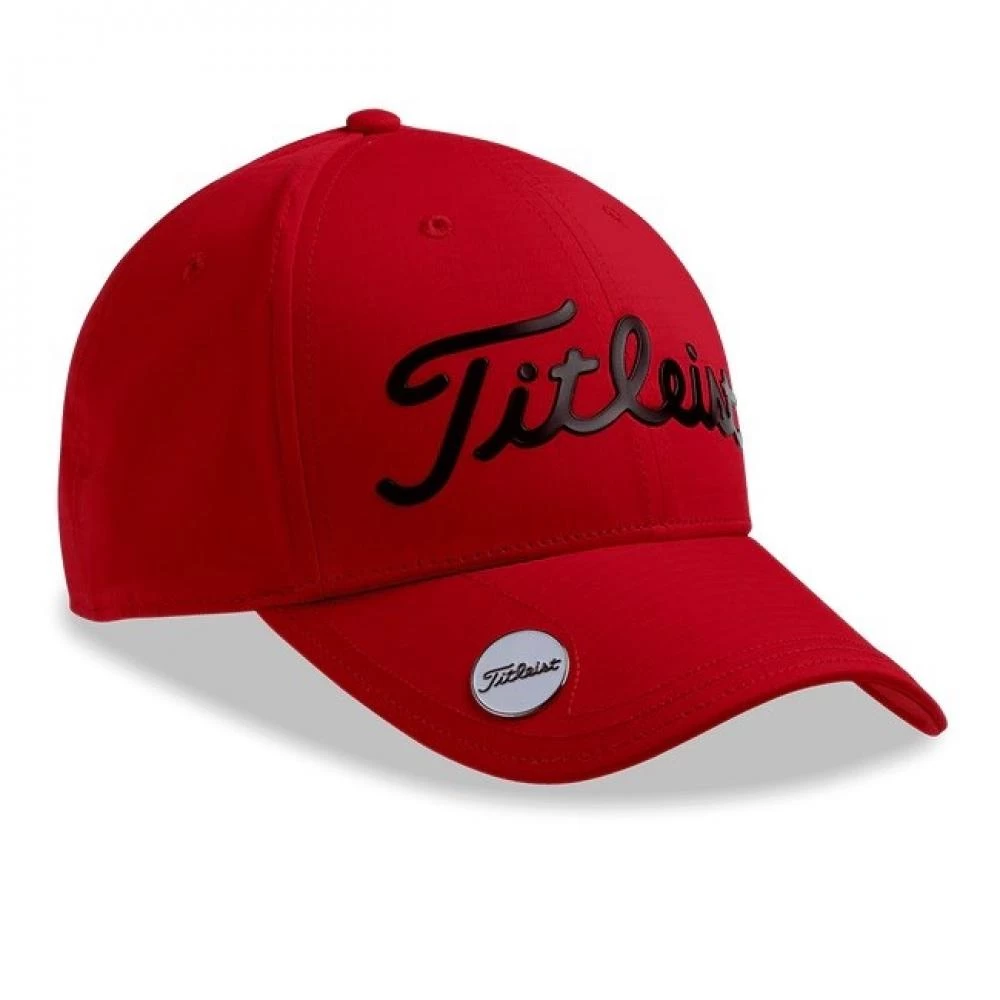 Titleist Performance Ball Marker Golf Cap (Red/Black) 1 Titleist Performance Ball Marker Golf Cap (Red/Black)