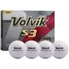 Volvik White S3 Golf Balls (Dozen)