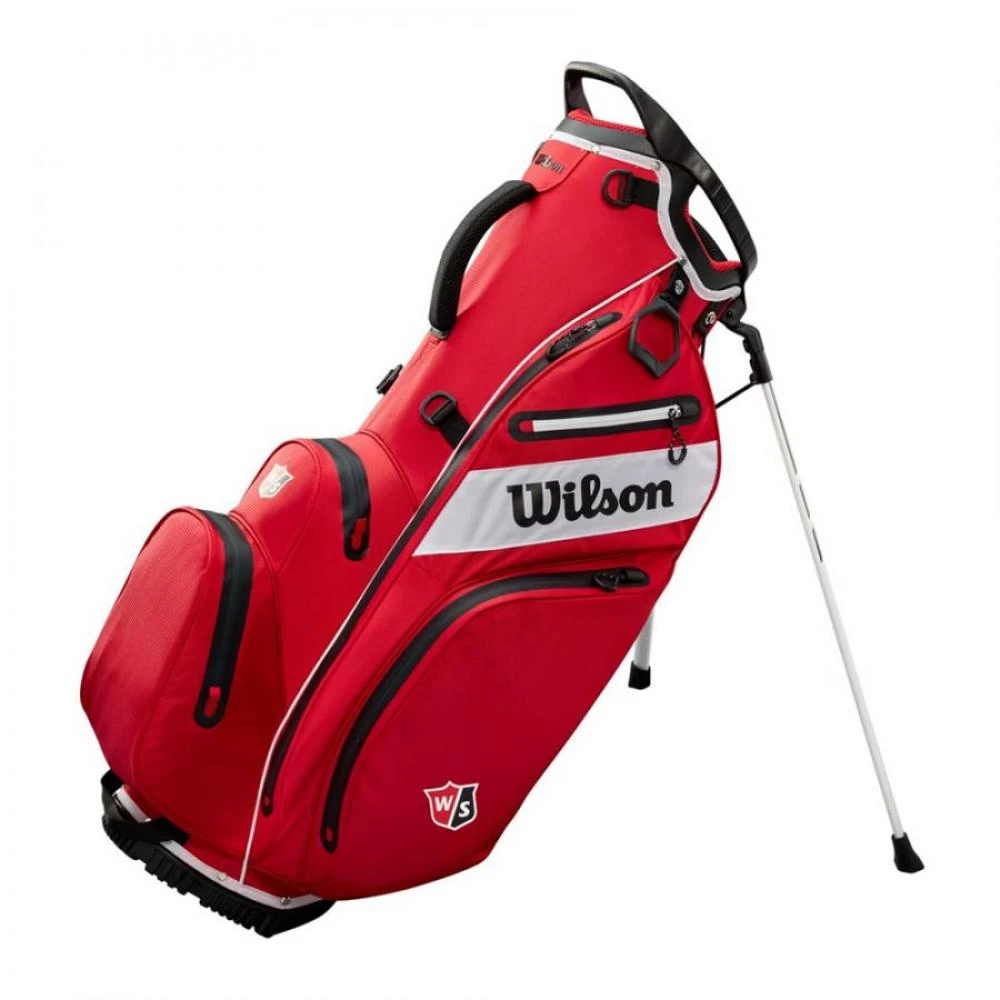 Wilson Exo Dry Waterproof Stand Bag Red WG4003901 1 Wilson Exo Dry Waterproof Stand Bag Red WG4003901